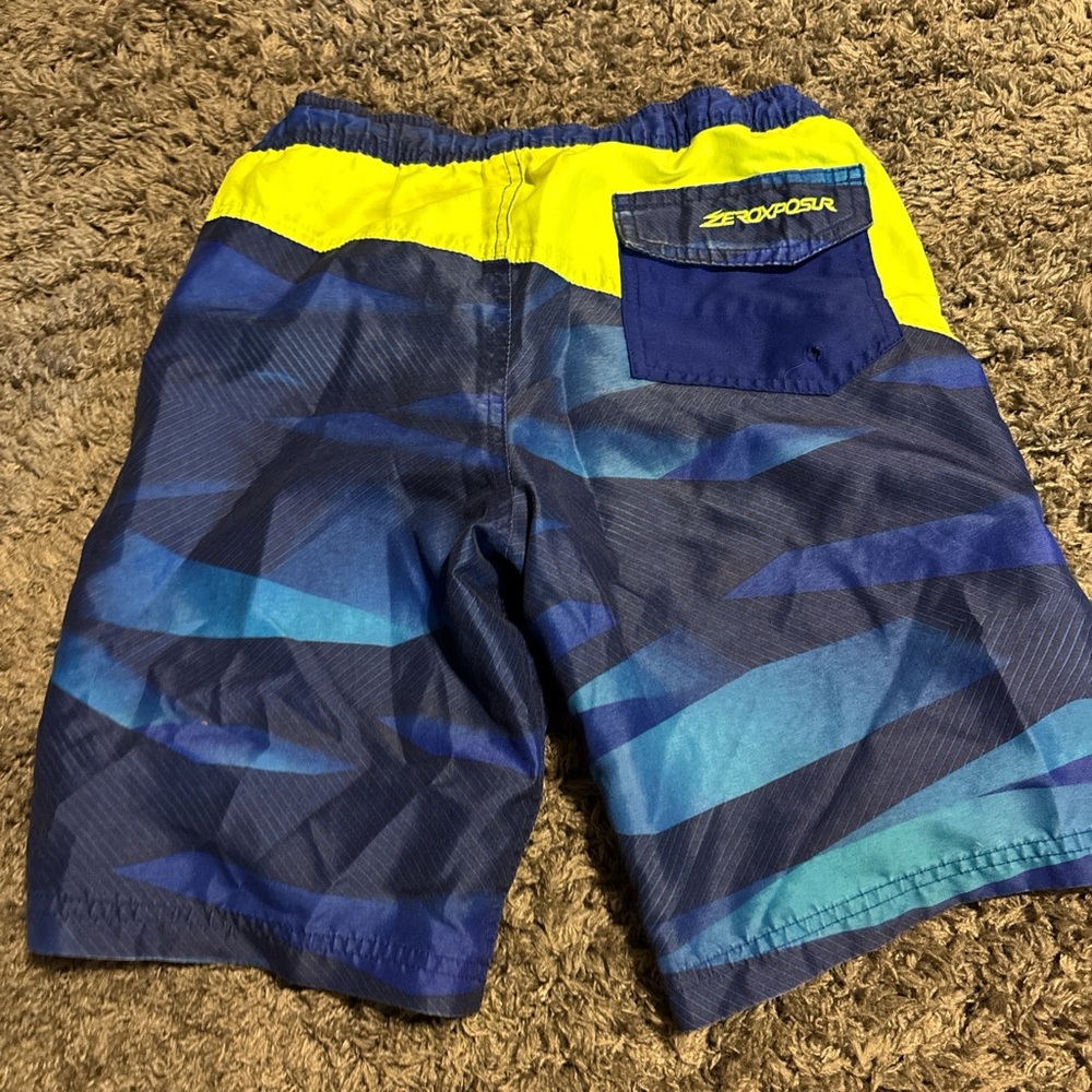 Kids Blue and Yellow Shorts